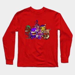 Monster collage 5, street art style Long Sleeve T-Shirt